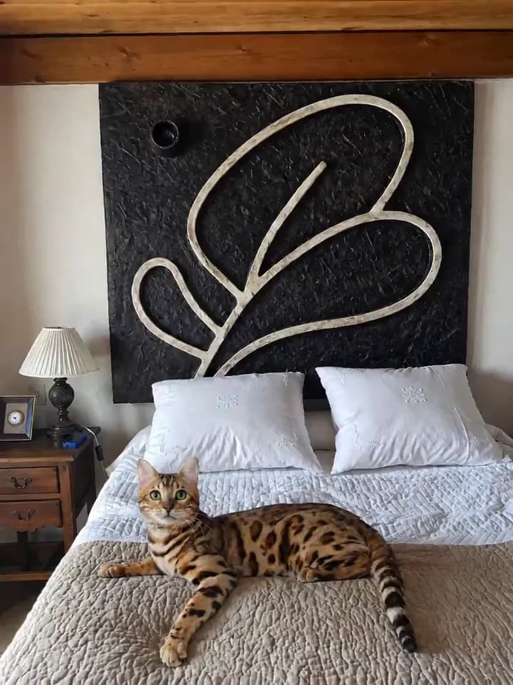 Muted autoplay AI cat video remix example with a transformation effect
